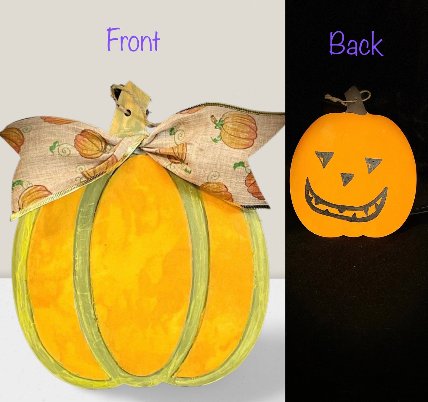 Pumpkin Decor two sided