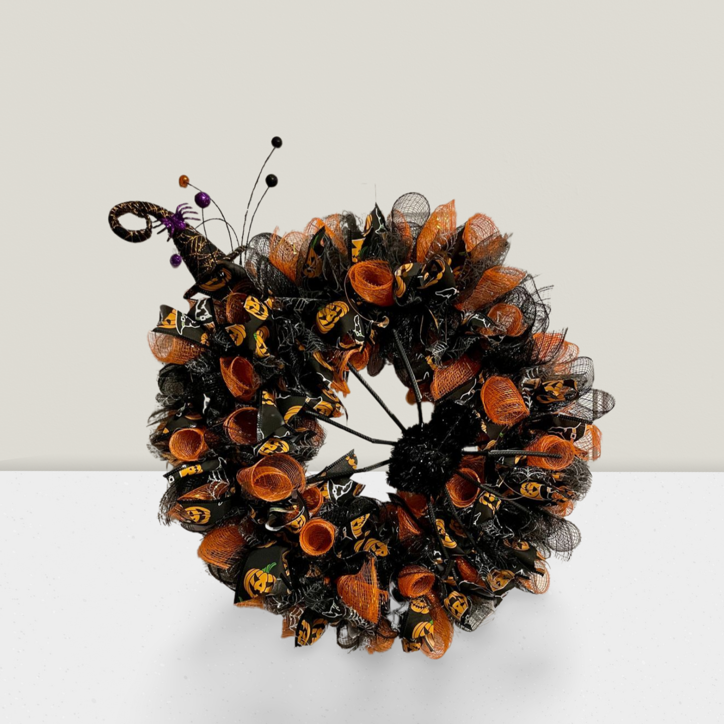 Halloween Spider Wreath