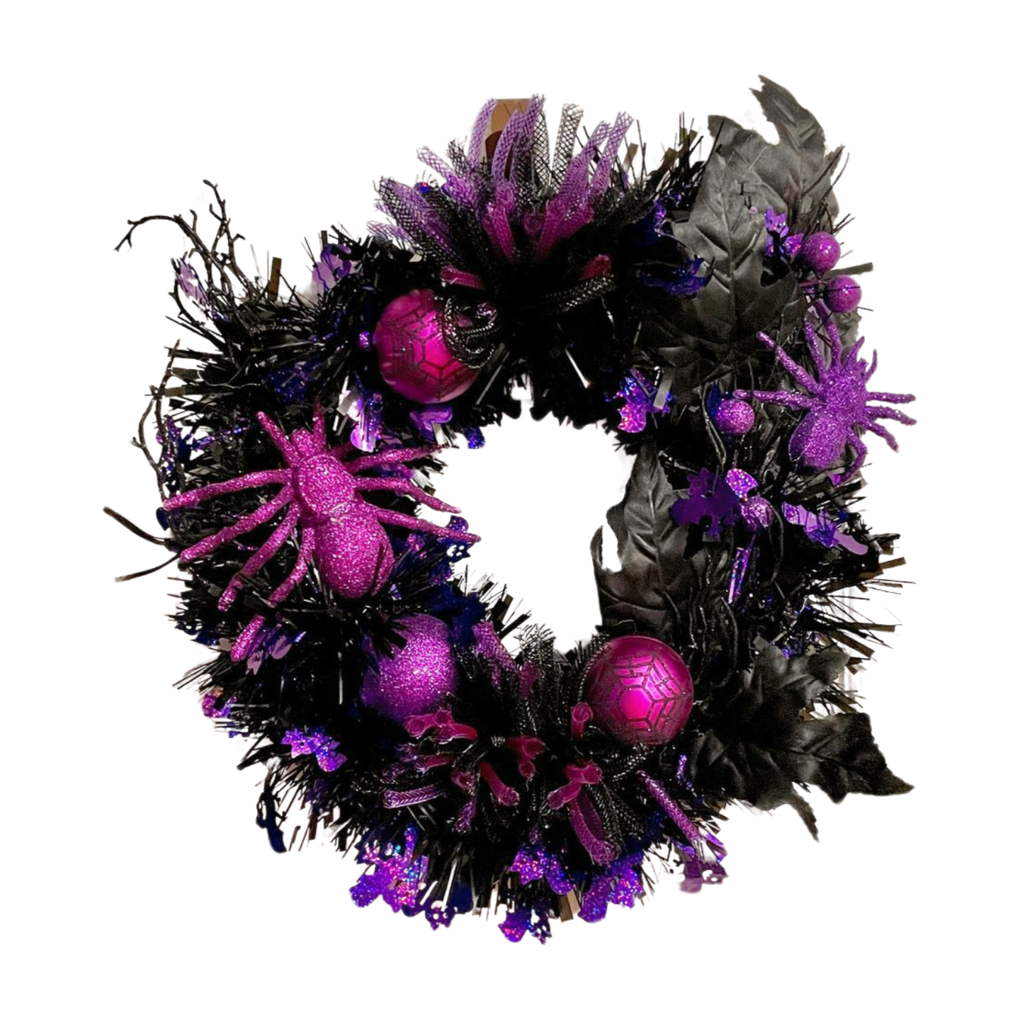 Halloween Spider & Bat Wreath