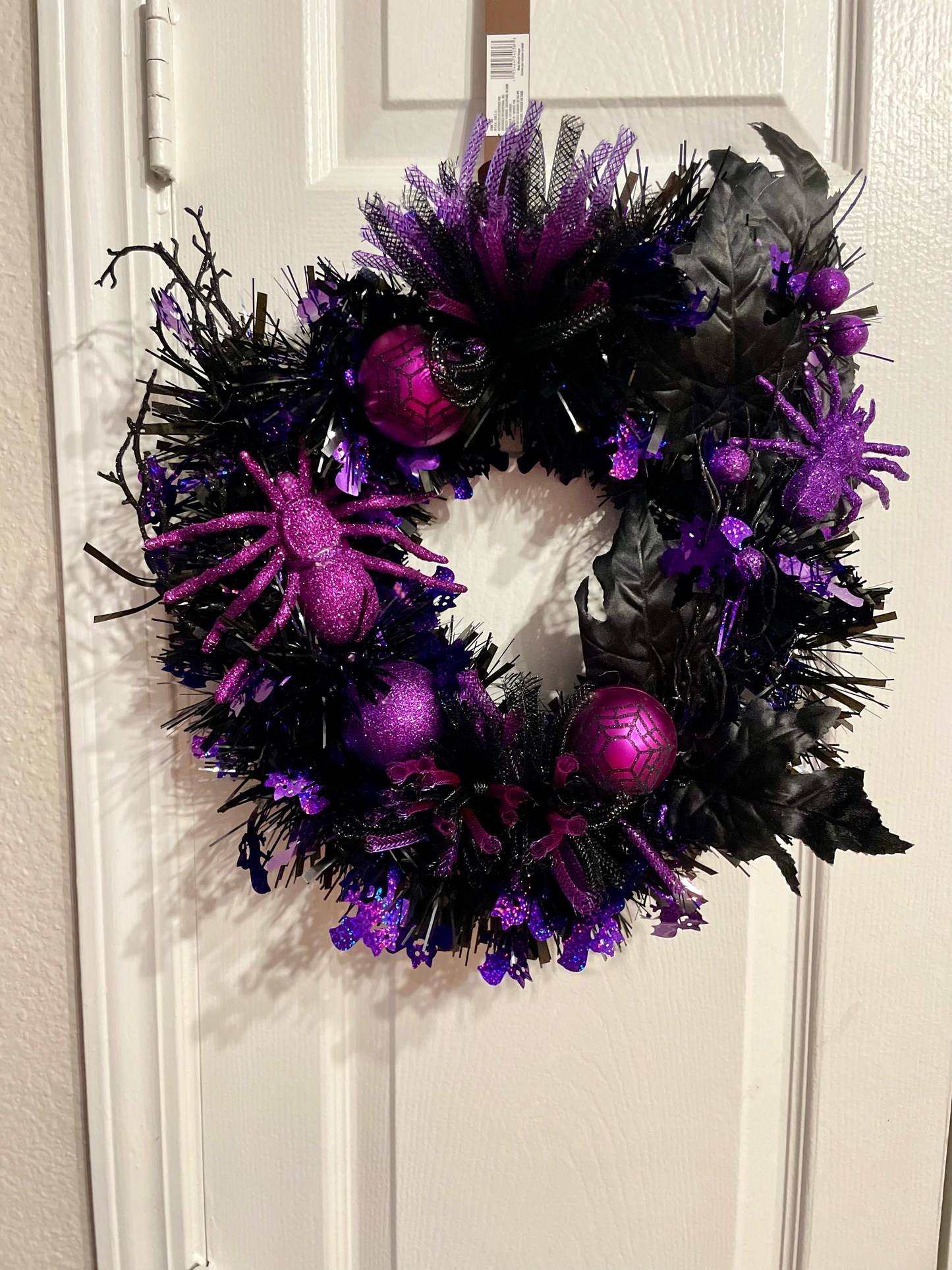 Halloween Spider & Bat Wreath