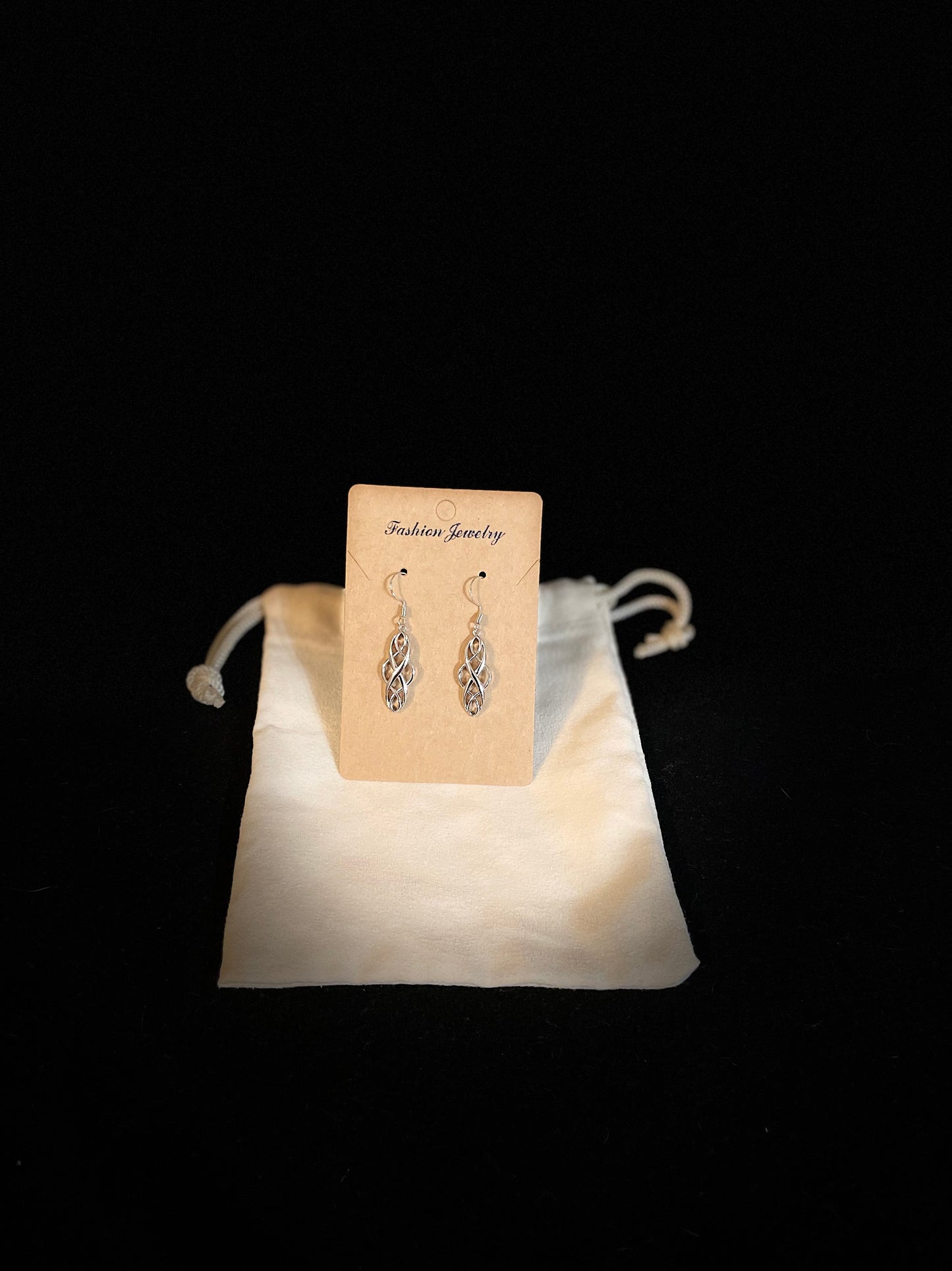 Hollow Twisted Dangle Earrings