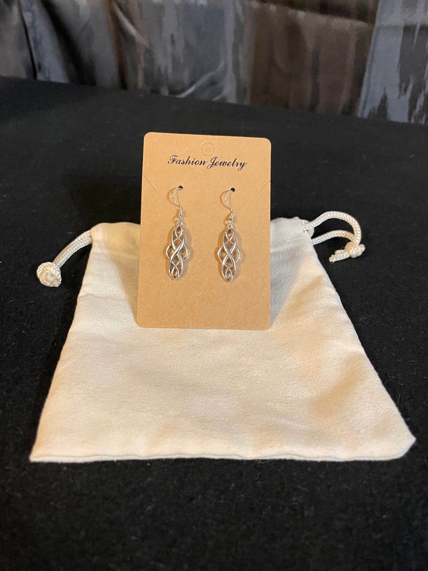 Hollow Twisted Dangle Earrings