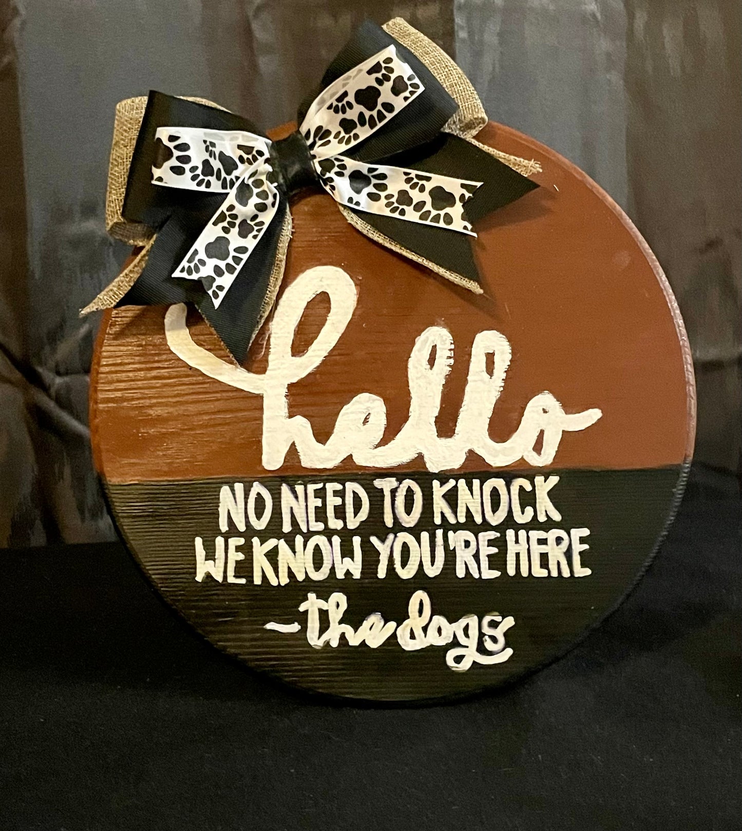 Hello Door sign