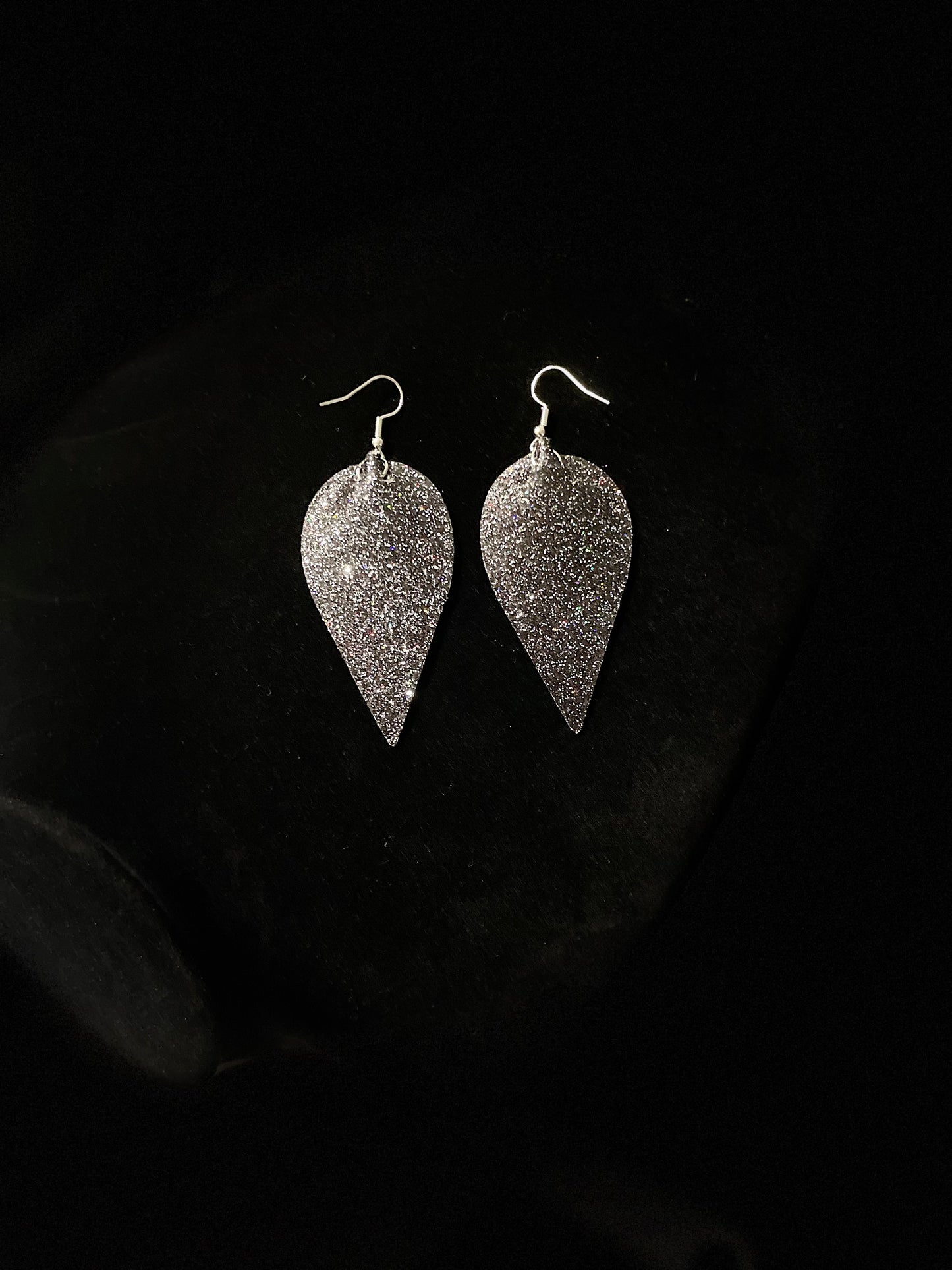 Orange and Black drop earrings