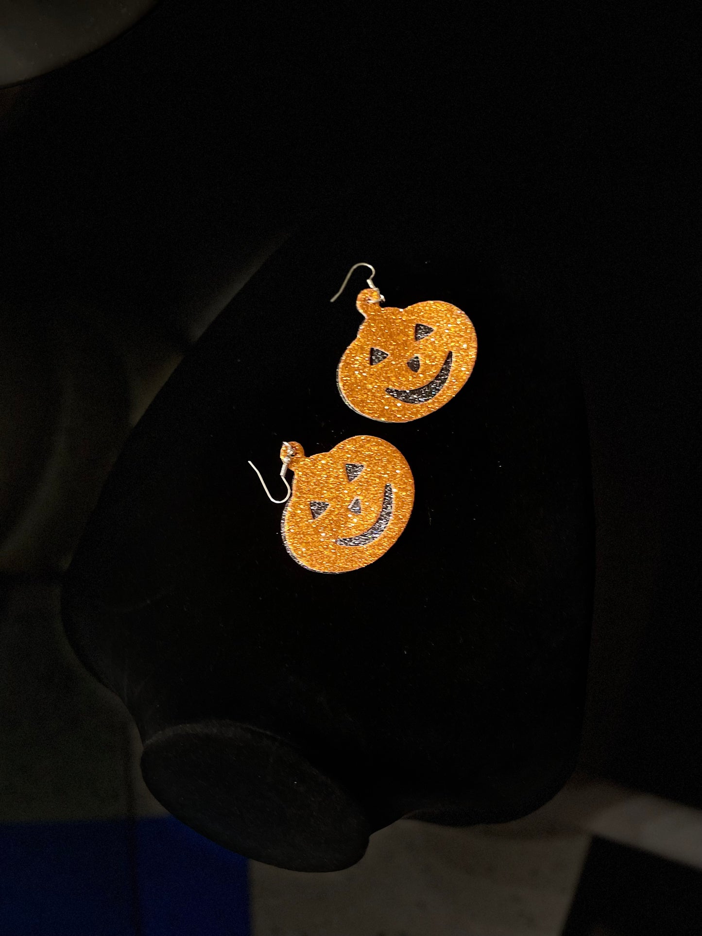 Jack-o-lantern earrings