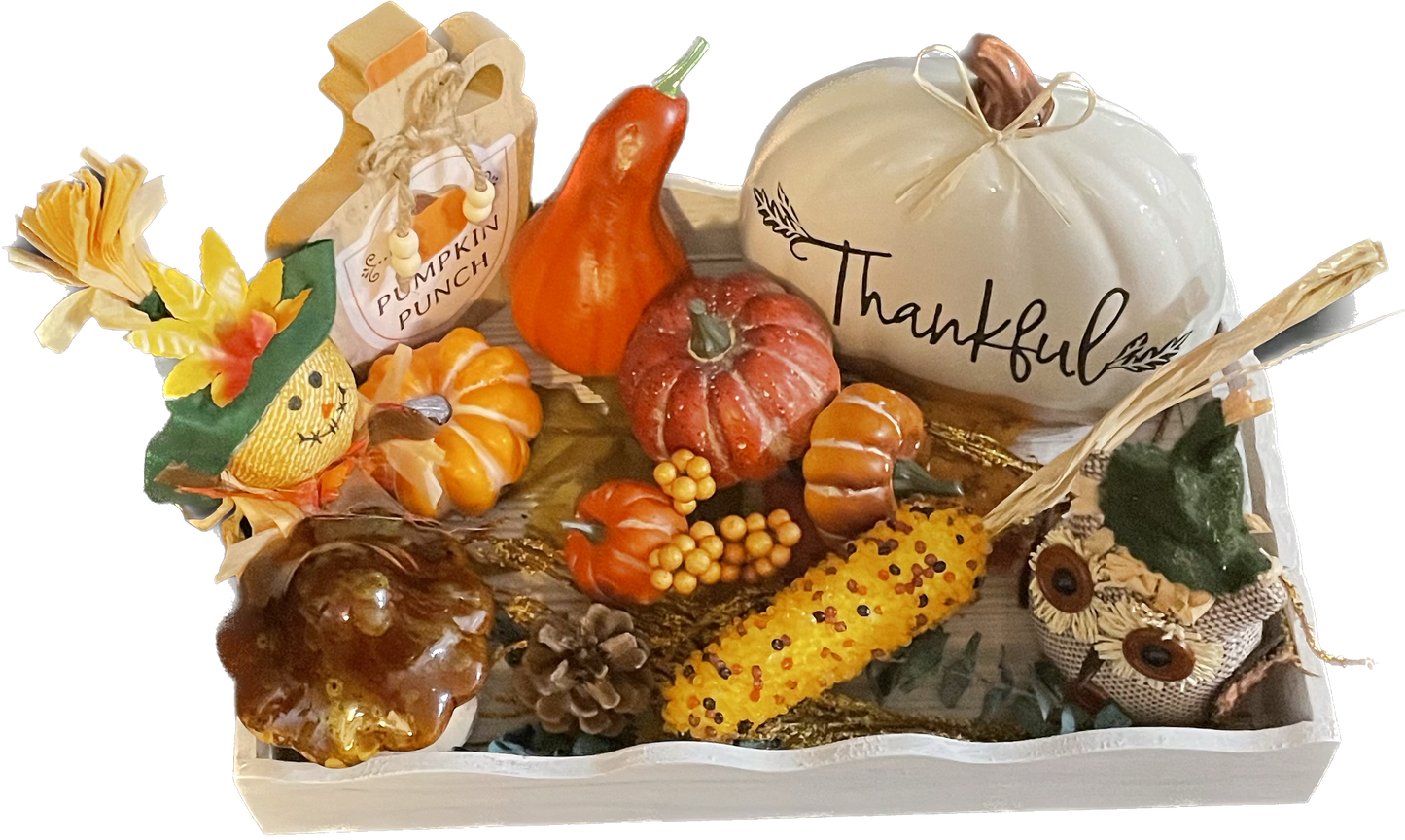 Fall Thankful Wood Tray