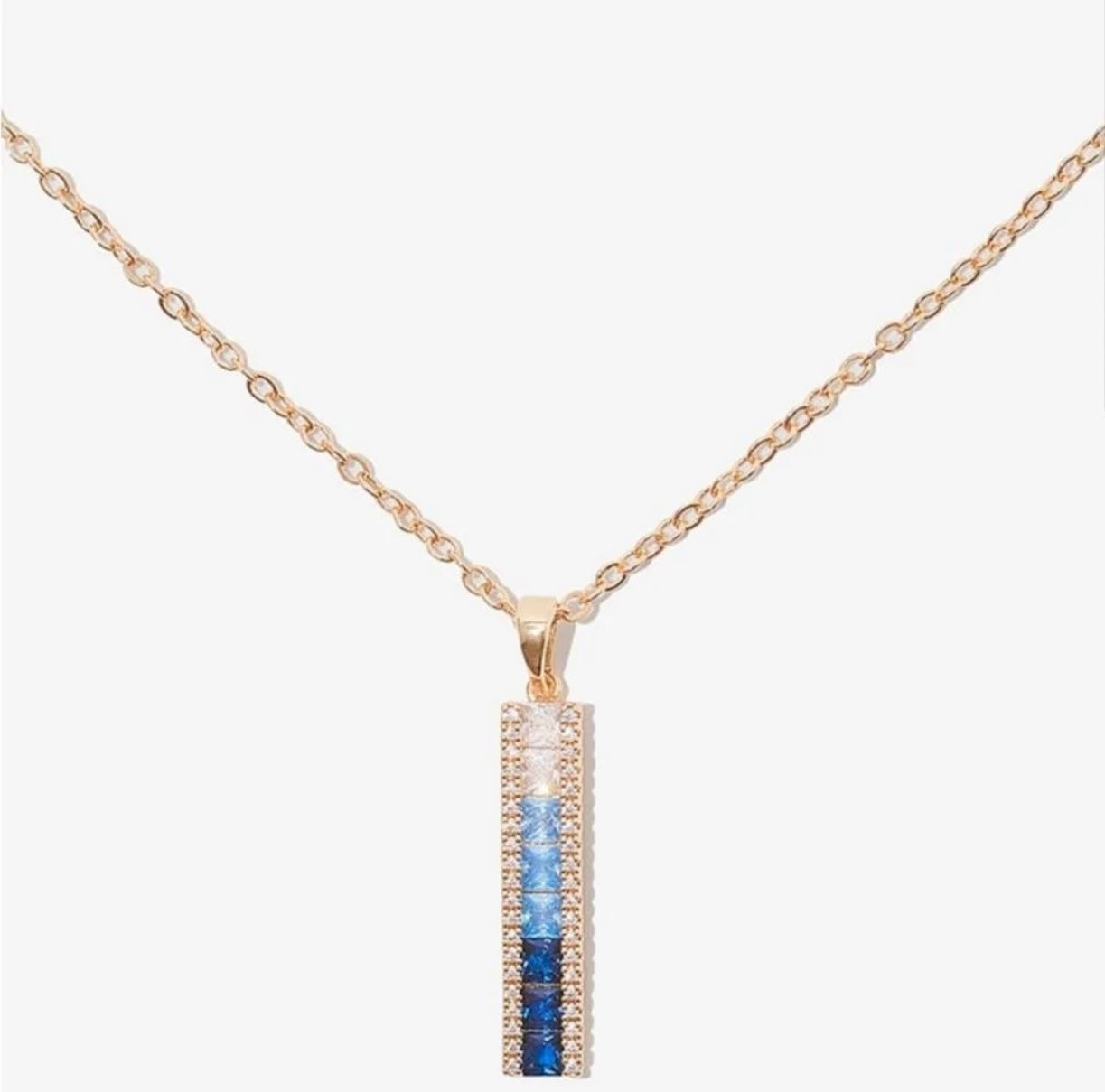 Vince Camuto Tricolor Stone Pendant Necklace