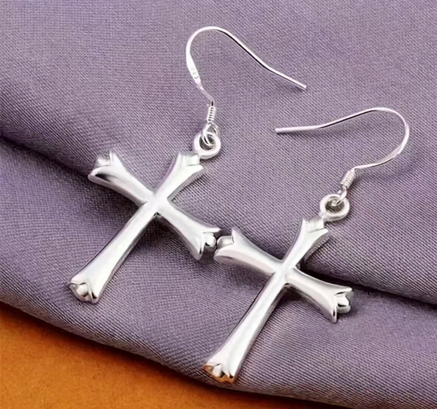 Cross Pendant Earrings