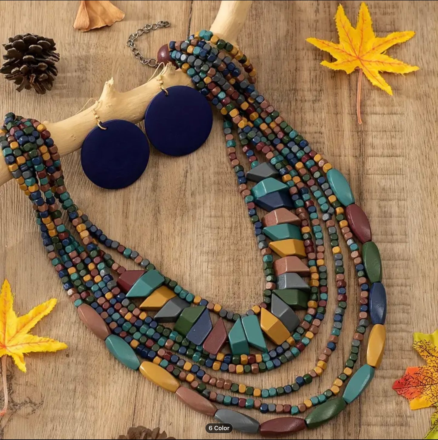 Boho Style Necklace & Earrings