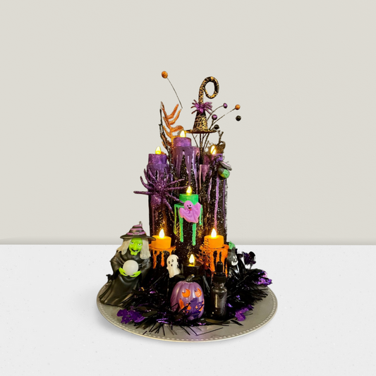 Dripping Candle Halloween Tray