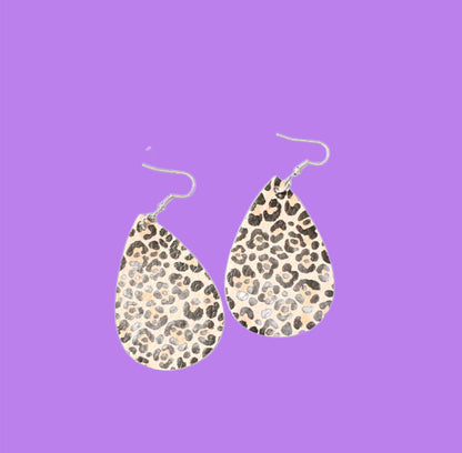 Animal print earrings