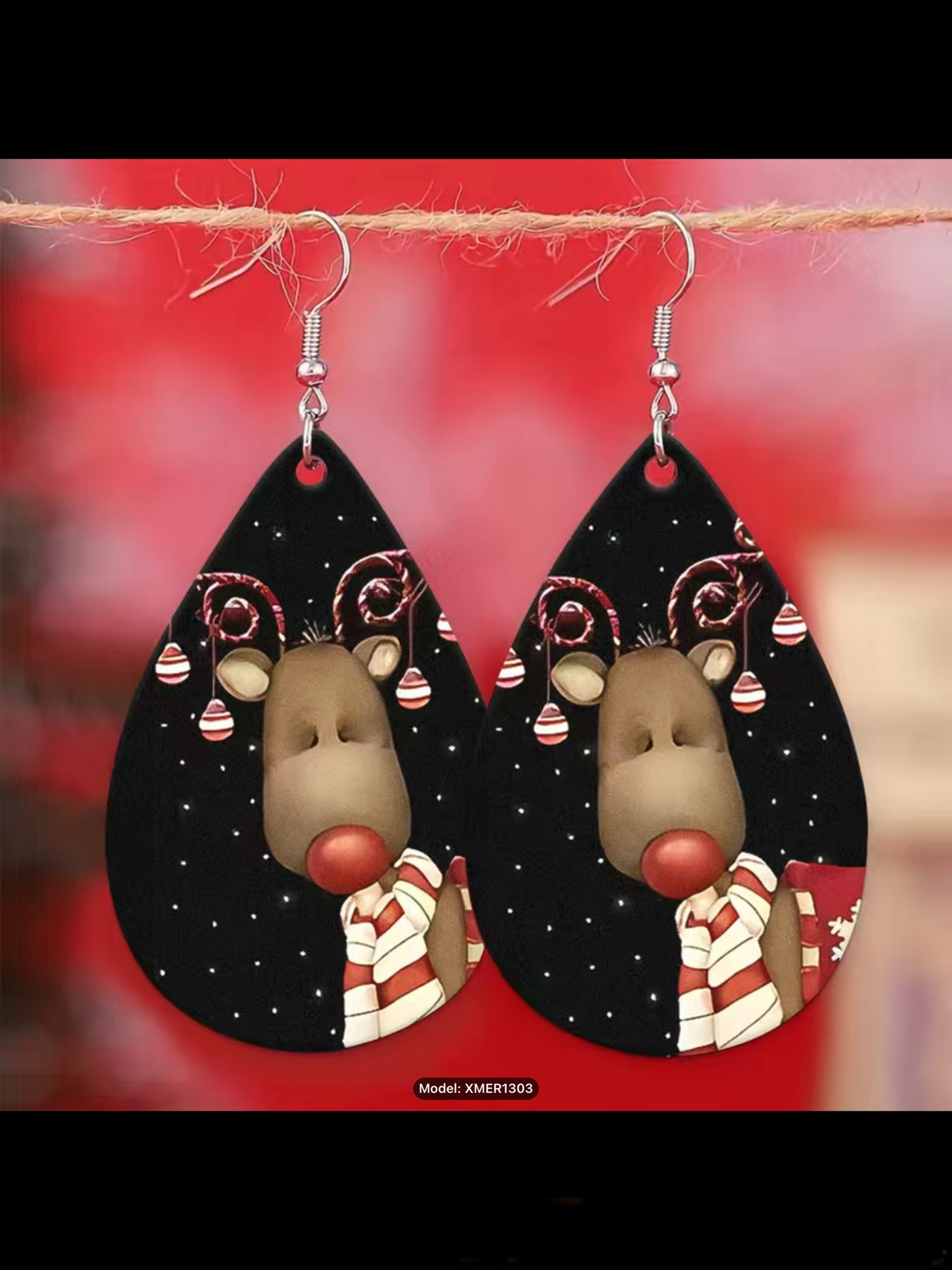 Christmas Elk Earrings